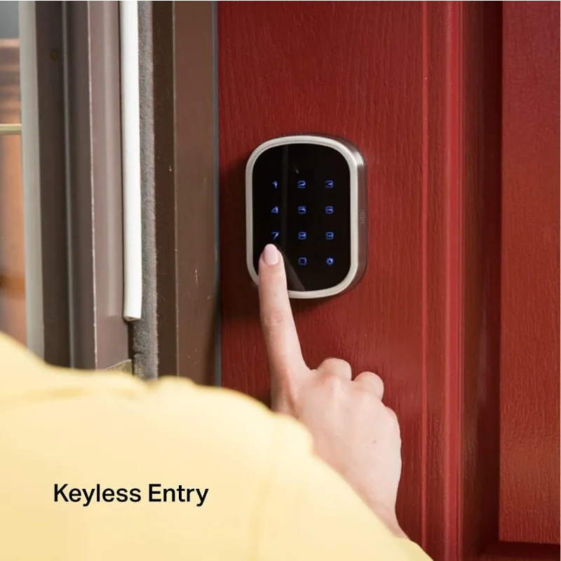 قفل ذكي مزود بشاشة تعمل باللمس - يعمل مع تطبيق myQ ومفتاح من خلال توصيل Amazon in-Garage عند مقترن مع S