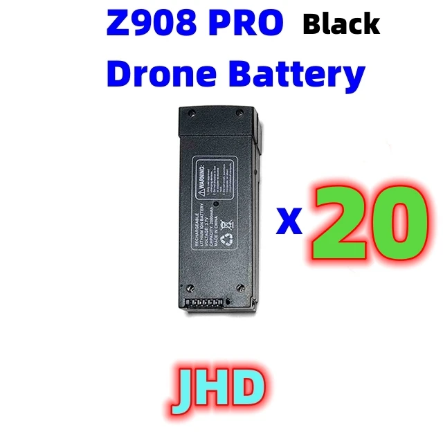 JHD 오리지널 Z908 PRO 드론 배터리, Z908 PRO MAX RC 드론 배터리, 3.7V 2000Mah Z908 PRO MAX 배터리 도매