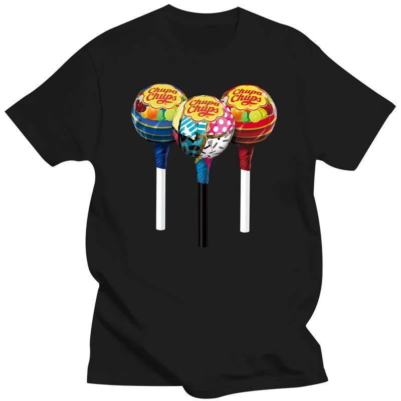 Chups Tops & T-ShirtsMen Clothing Unisex T Shirt Digital Print T-shirt Short Sleeve T-ShirtRound Neck