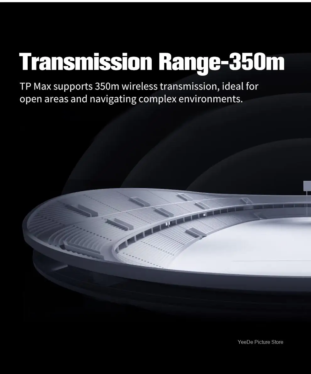 SHIMBOL TP MAX نظام نقل الفيديو اللاسلكي جهاز ريسيفر استقبال وإرسال لاسلكي 1080P 350m نقل للتصوير الفوتوغرافي والفيديو