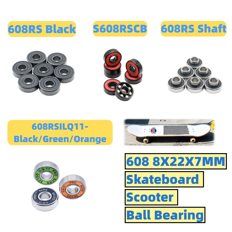 8Pcs Bearings Skate…