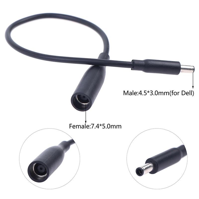 DC Power Charge Converter Adapter Cable Cord 7.4*5.0mm Female to 4.5*3.0 mm Male