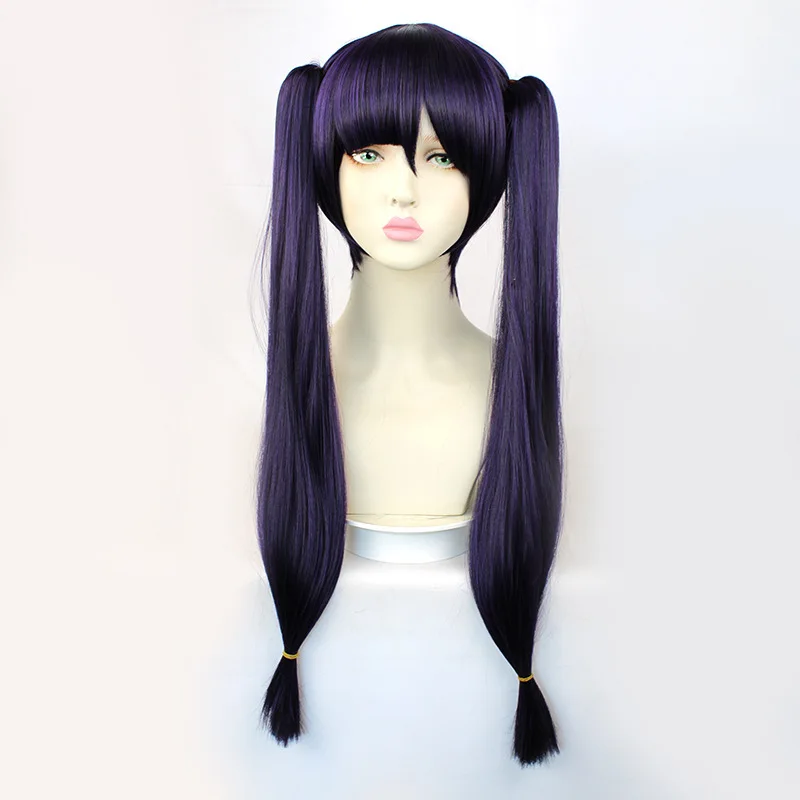 Mona peruca jogo roxo genshin impacto mona rabo de cavalo longa peruca cosplay traje resistente ao calor do cabelo sintético perucas femininas festa