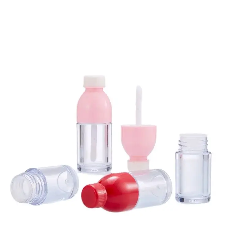 

Empty Lip Gloss Containers 8ml Lovely Mini Coke Bottle Red Pink Empty Cosmetic Packing Liquid Lipstick Lipgloss Plastic Tube