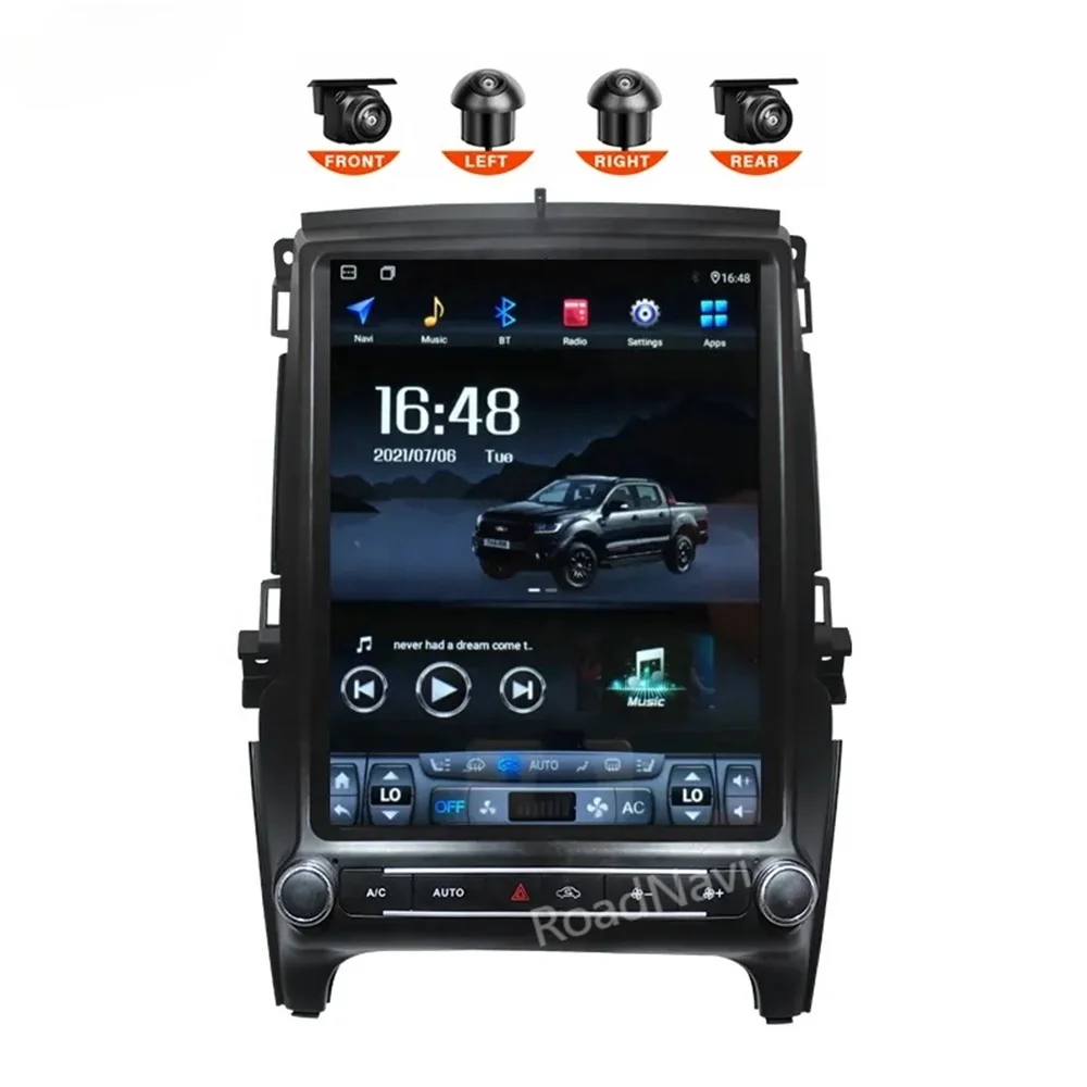 راديو السيارة لفورد رينجر T6 ايفرست 2016-2021 سيارة مشغل وسائط متعددة لاسلكي Carplay 4G 360