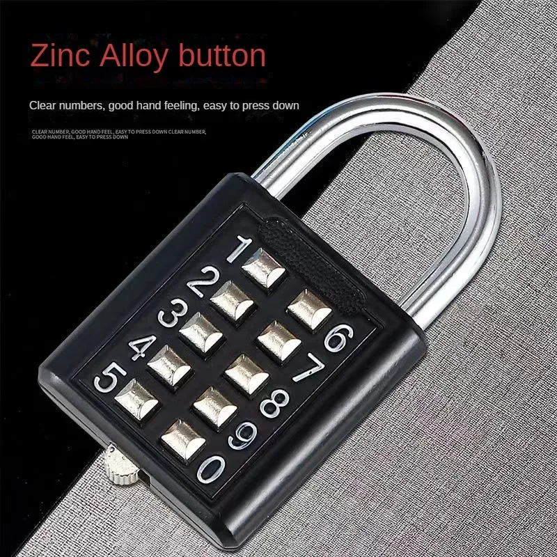 Metal Password Padlock Blind Mechanical Password Lock Gym Lock Luggage Bag Backpack Lock Student Door Padlock