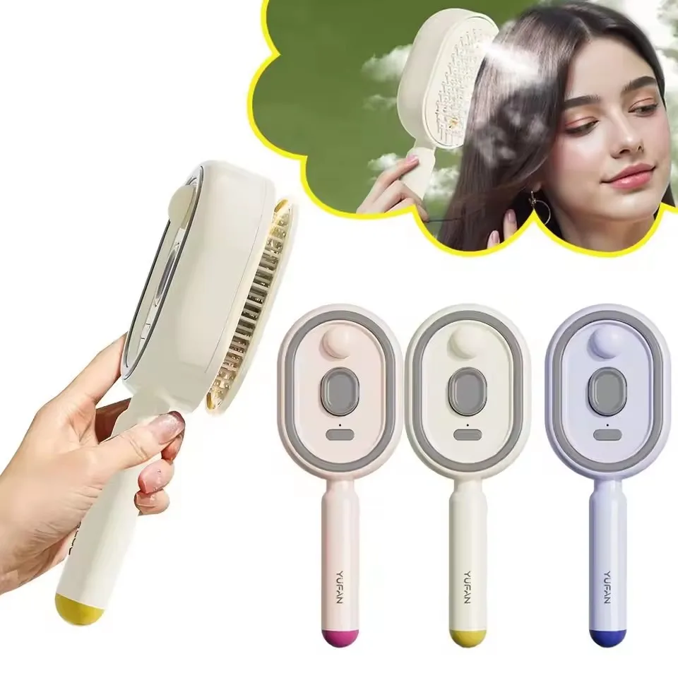 New Electric Hair Care Comb with Spray and Massage, Antistatic, Self-Cleaning, Hair Oil Applicator for Women and Girls image 2