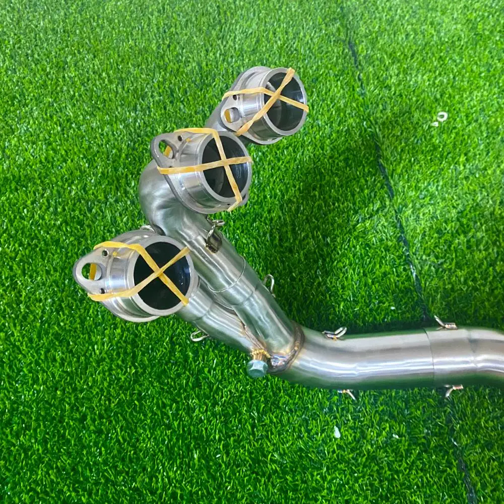 Motorcycle Exhaust Escape full Systems Front Link Pipe Connect 51mm Muffler Slip On For MT-09 MT09 V3 FZ-09 2021 2022 2023