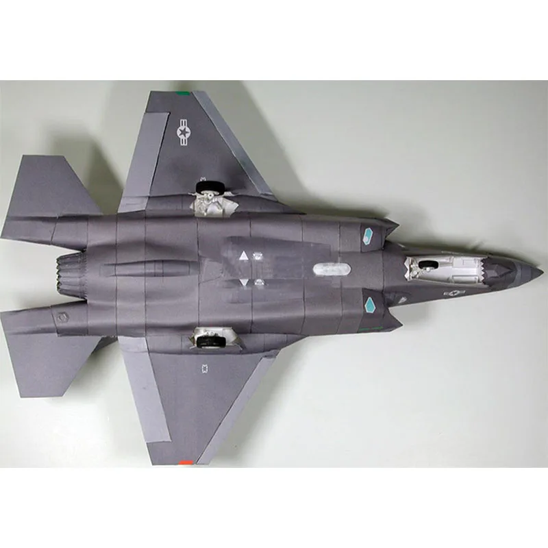 1:33 American F-35 Lightning II Joint Strike Fighter JSF Paper Model Aircraft Model Handmade DIY Building Sets Construction Toys