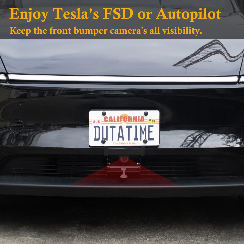 2026 NEW Model Y Juniper Front License Plate Holder -Paint-Safe & Lockable & No Drill License Plate Mounting Kitwith Car tools