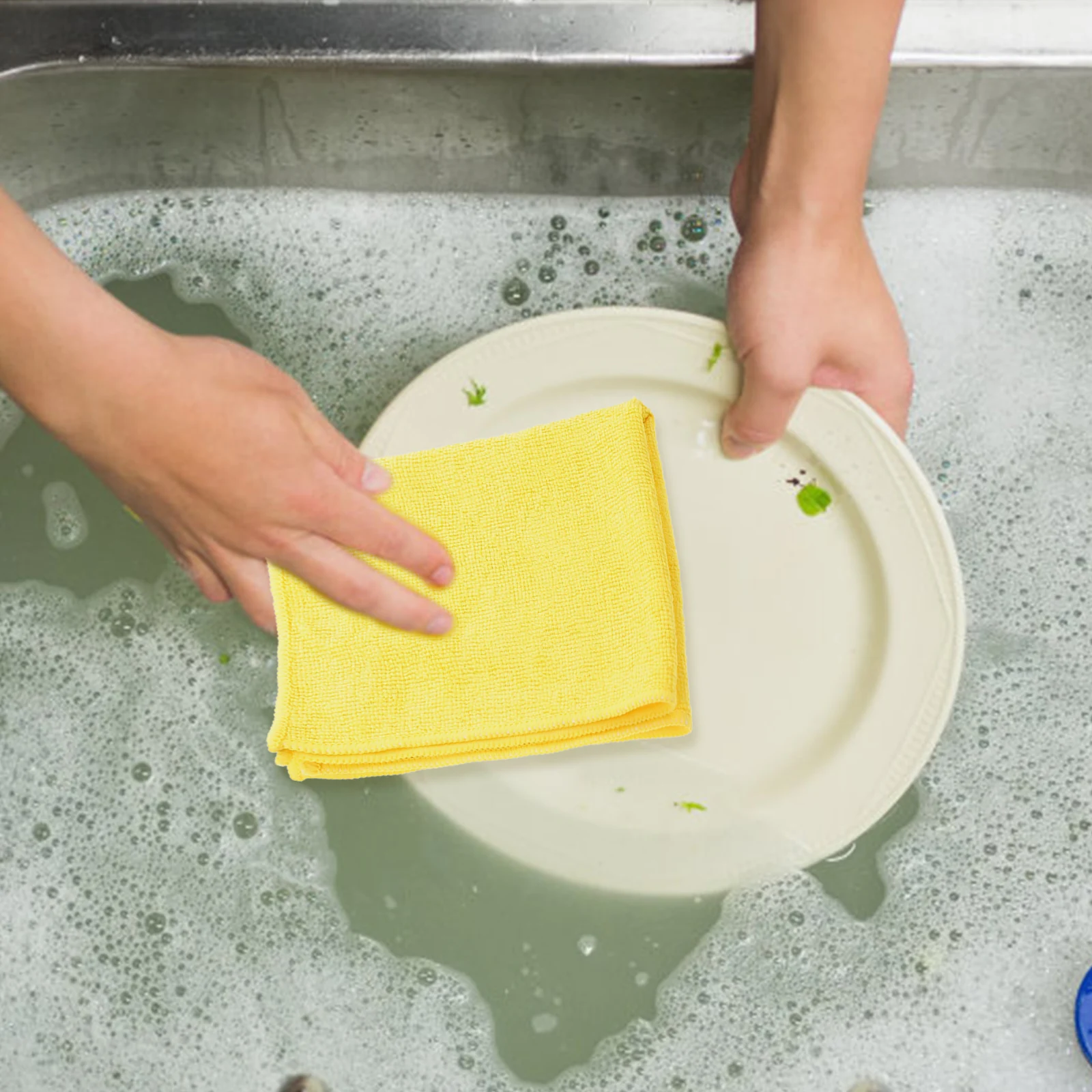 

10 Pcs Cleaning Towels Super Absorbent Microfiber Dish Wiping Kitchen Bathroom Duster Cloth Table Rags Multipurpose