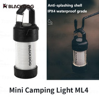 Naturehike BLACKDOG ML4 Mini Camping Lamp Portable Multifunctional Tent Lights 3 Gears Adjustable Type-C Charging Flashlight