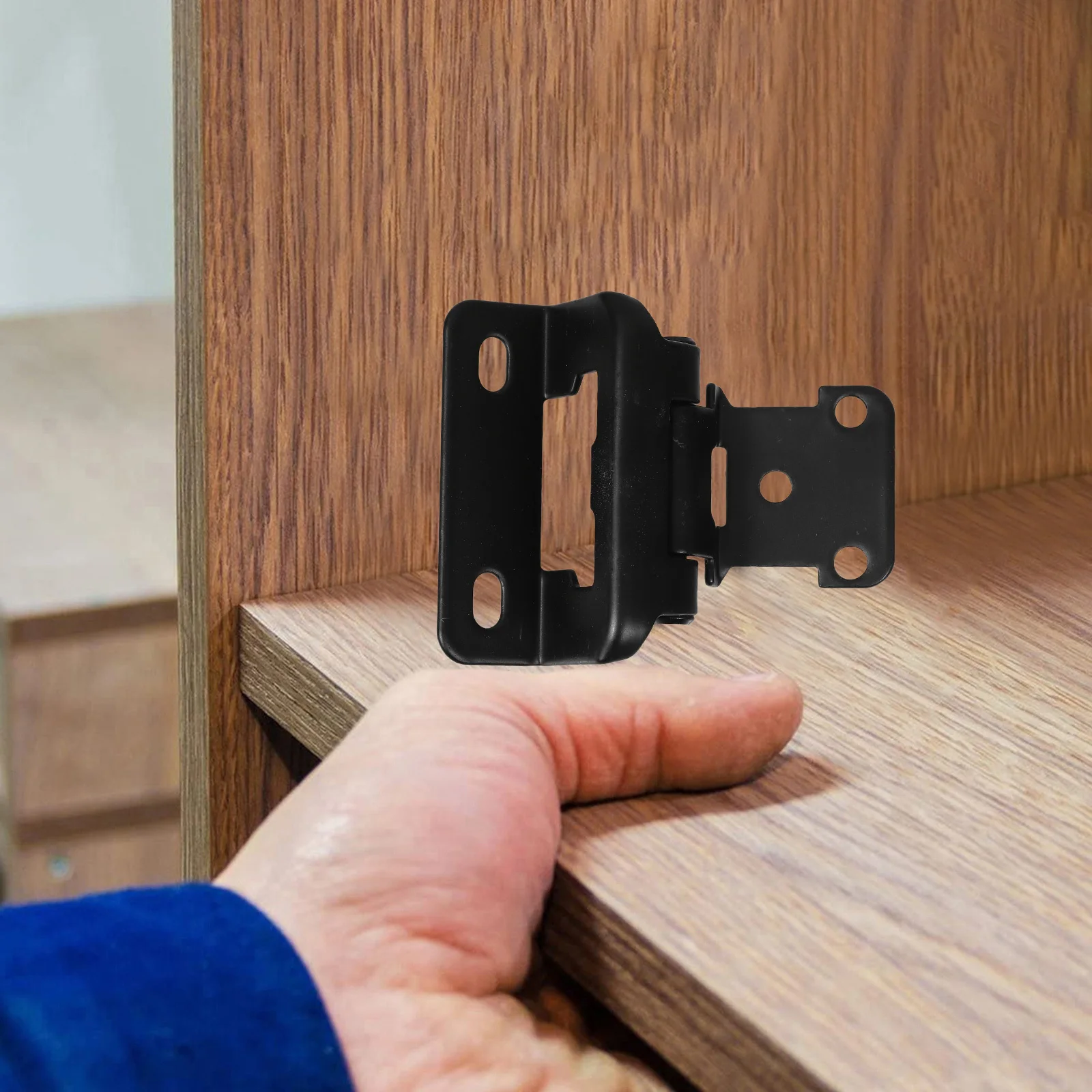 

2pcs 1/2 Inch Self-Closing Cabinet Hinge Semi Wrap Auto Close Heavy Duty Hinges For Kitchen Rv Marine Yacht Furniture Hardware