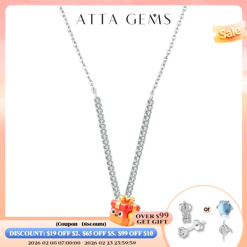 

Ожерелье из серебра 2022 пробы с муассанитом и бриллиантом