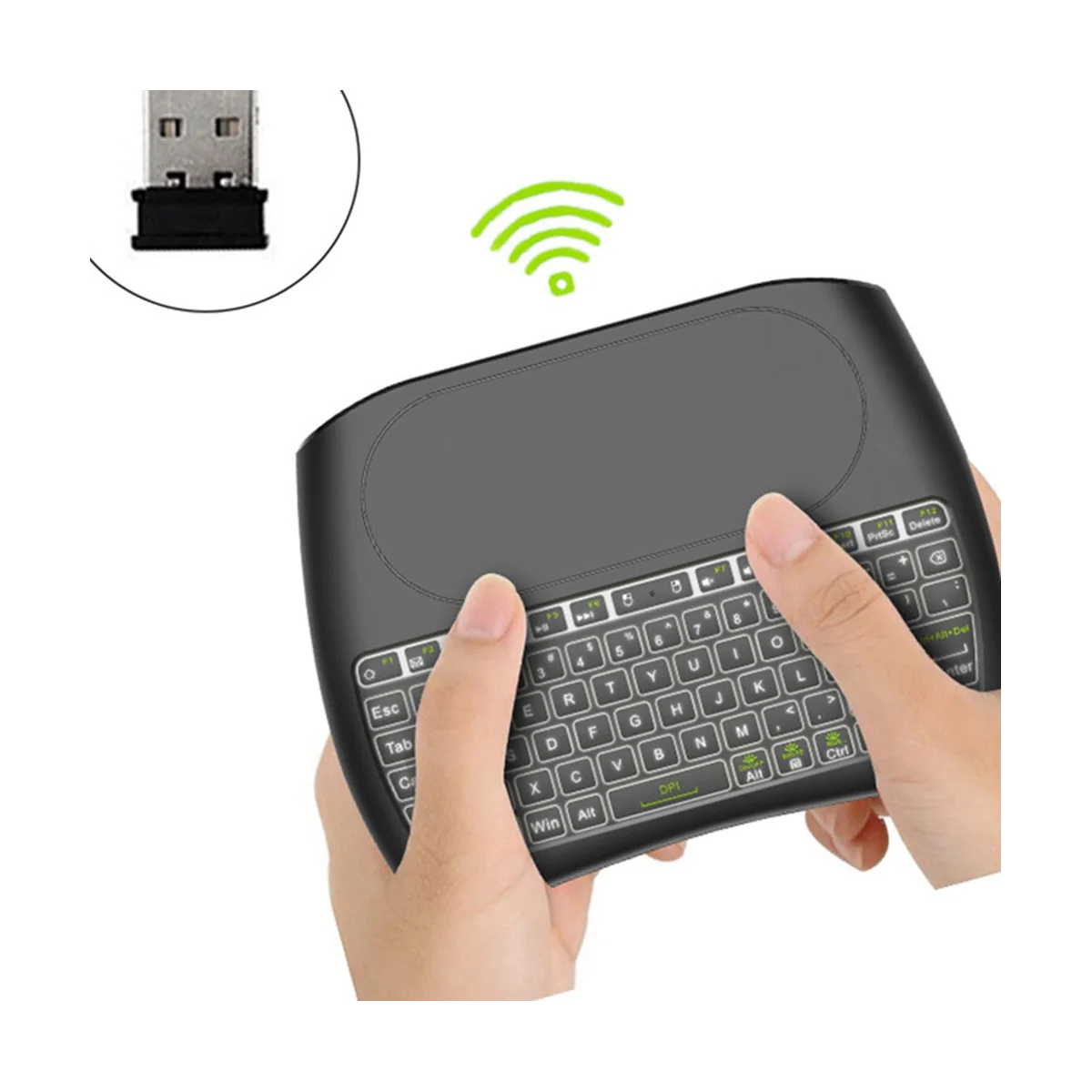 Backlight Bluetooth Keyboard D8 Super English 2.4G Wireless Mini Keyboard Air Mouse Touchpad for TV BOX