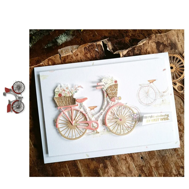 New Bicycle decoration metal Cutting Dies Stencils DIY Scrapbooking Paper/photo Cards Embossing Dies