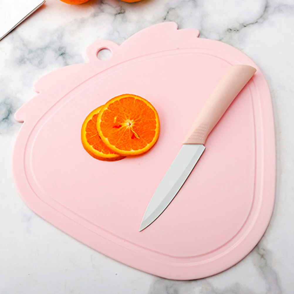 

2pcs Plastic Cutting Board Multi-Function Chopping Board For Kitchen Vegetable Fruit Meat Non-Stick Hole Design Reusable Kitchen