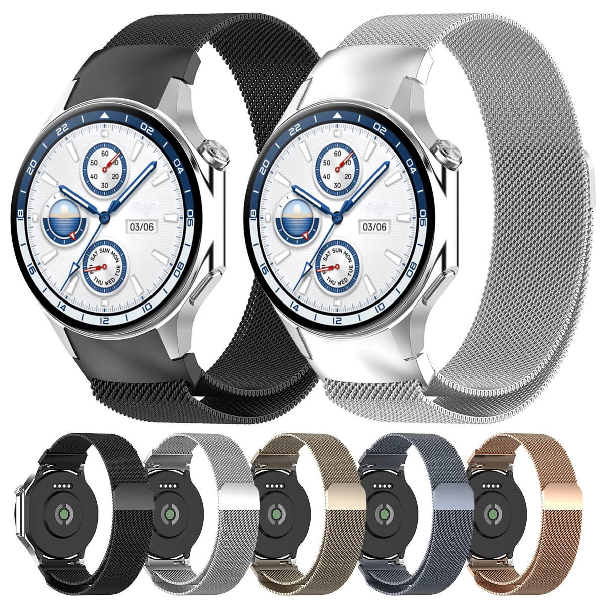 Per OPPO WatchX cinturino Milanese cinturino magnetico in metallo per Oneplus Watch2 bracciale con cinturino in acciaio inossidabile milano