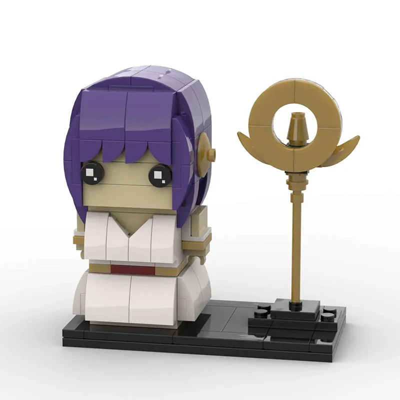 MOC Brickheadz Athena Japan Anime Figures Saints Seiyaed Hyogas Ikki Shiryus Building Blocks Warrior Action Figure Toys Gifts