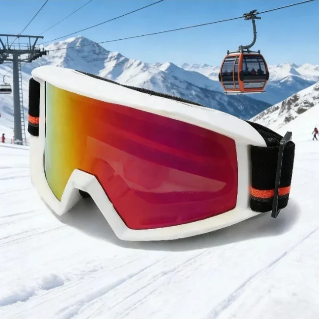 

Унисекс-очки для катания на лыжах с полным покрытием — противотуманные, ветрозащитные, для активного отдыха на снегу и альпинизма