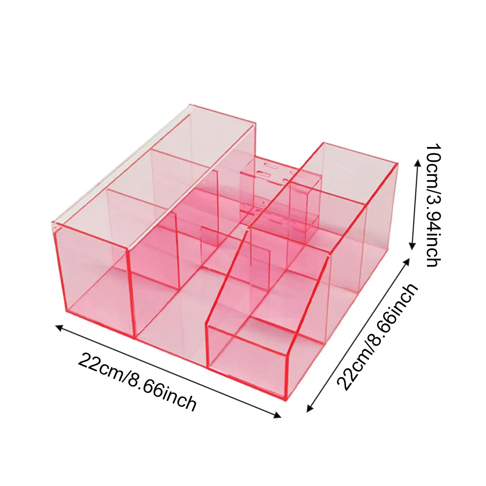 Lash Extension Organizer Acrylic Eyelash Supplies Storage Case Makeup Organizer for Lash Artist and Cosmetics