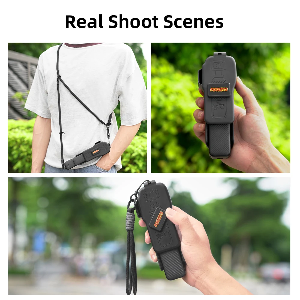 BRDRC Pocket 3 Cover Case Screen Protective for DJI Osmo Pocket 3 Accessories Lens Cap Hard Case CPL/ND Filter Storage Slots