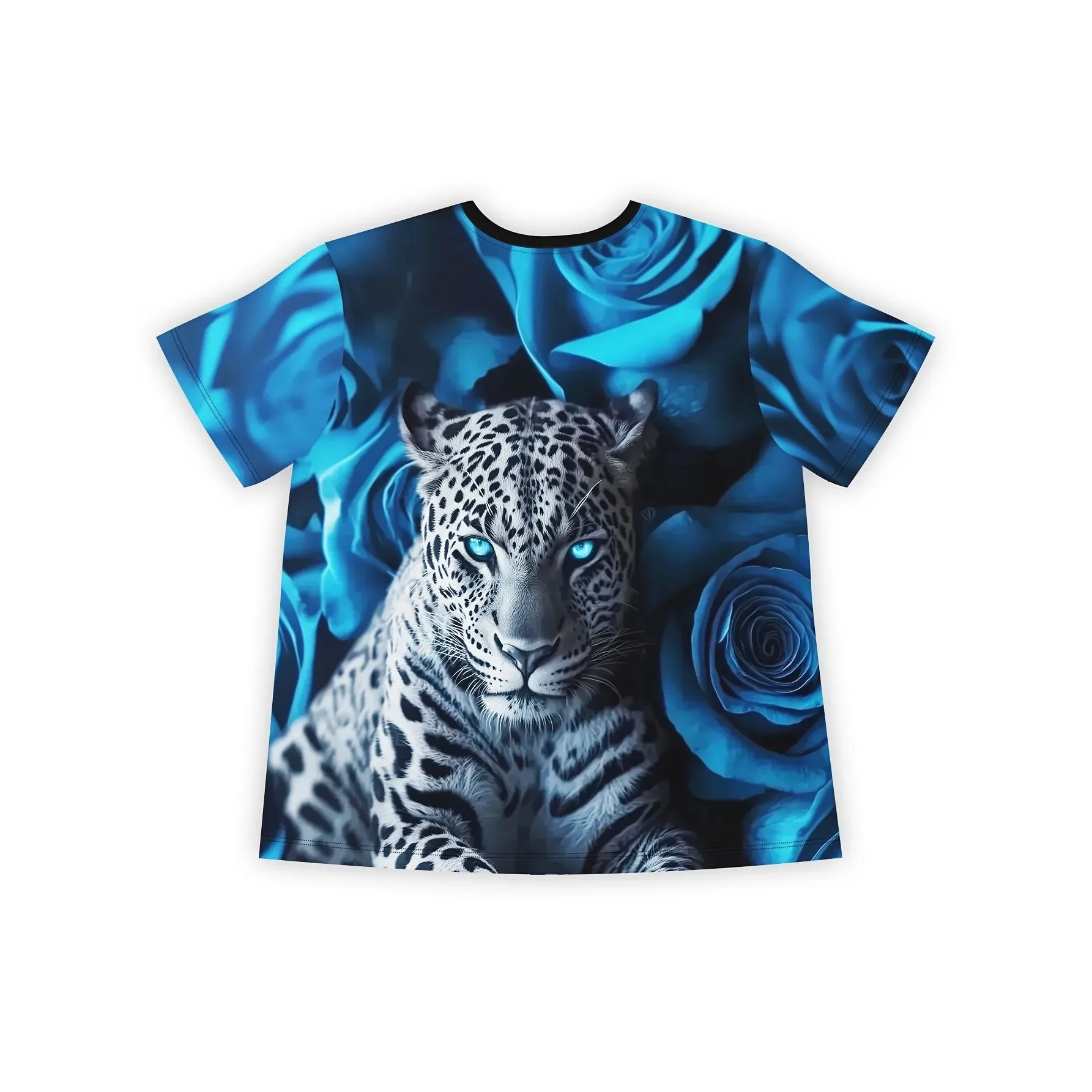 

Summer New plus Size Women Leopard Print Blue Rose Women's Cleanfit Sle Thiened Mid-Length A-Line Sve Ladies Inner Wear