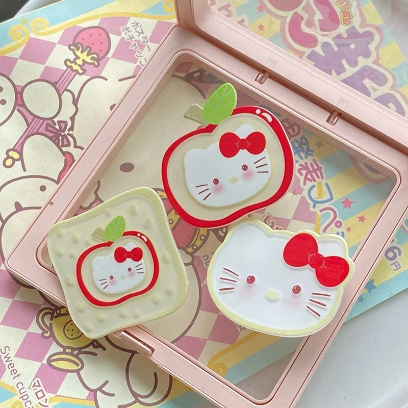 Sanrio Hello Kitty Haarclip Kawaii Cartoon Haarspeldjes Zoete Schattige Appel Toast Kat Eendenbek Clips Meisjes Haaraccessoires