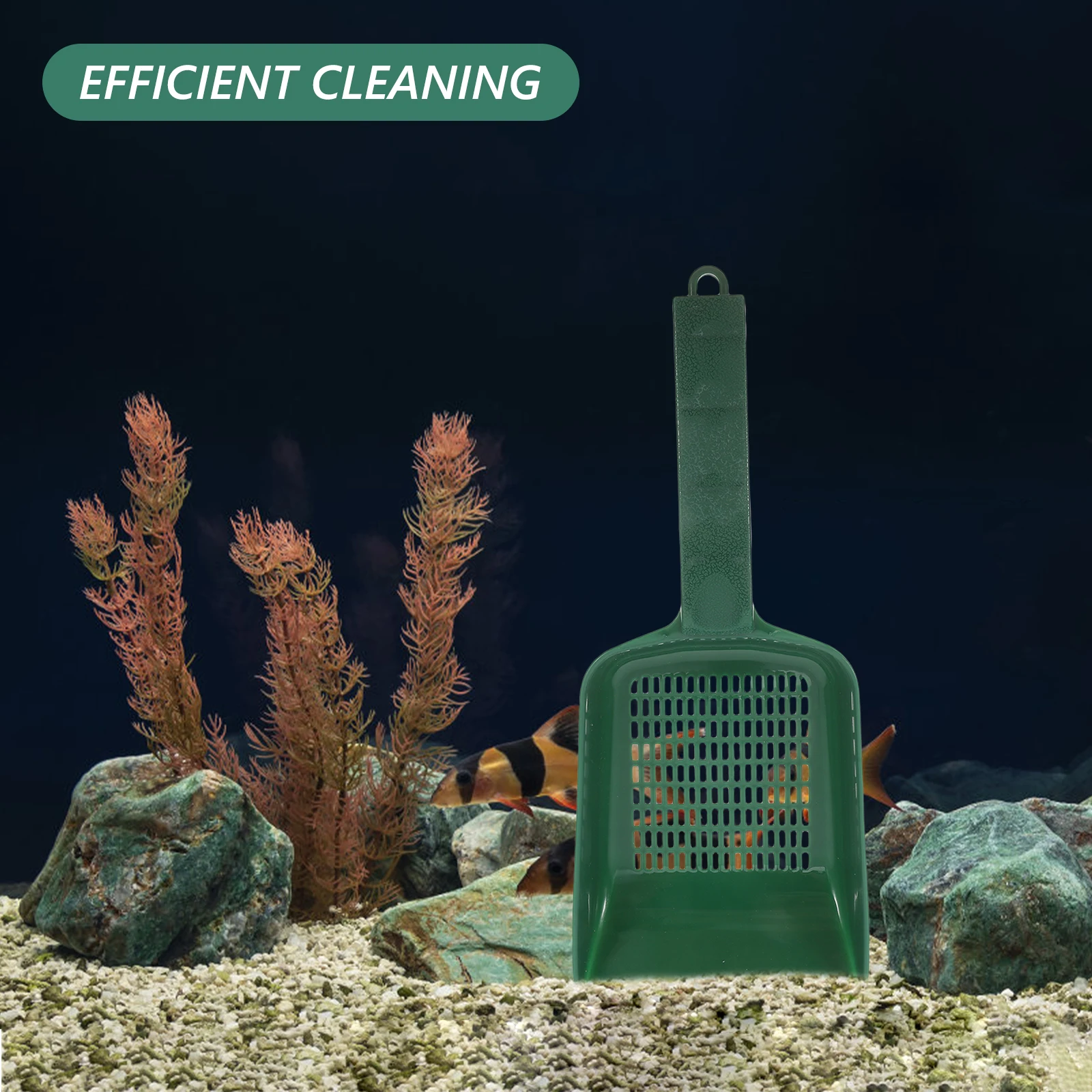 

Sand Shovel Long Handle Aquarium Gravel Cleaner Efficient Sediment Removal Scoop Portable Fish Tank Cleaning Accessory Aquarium