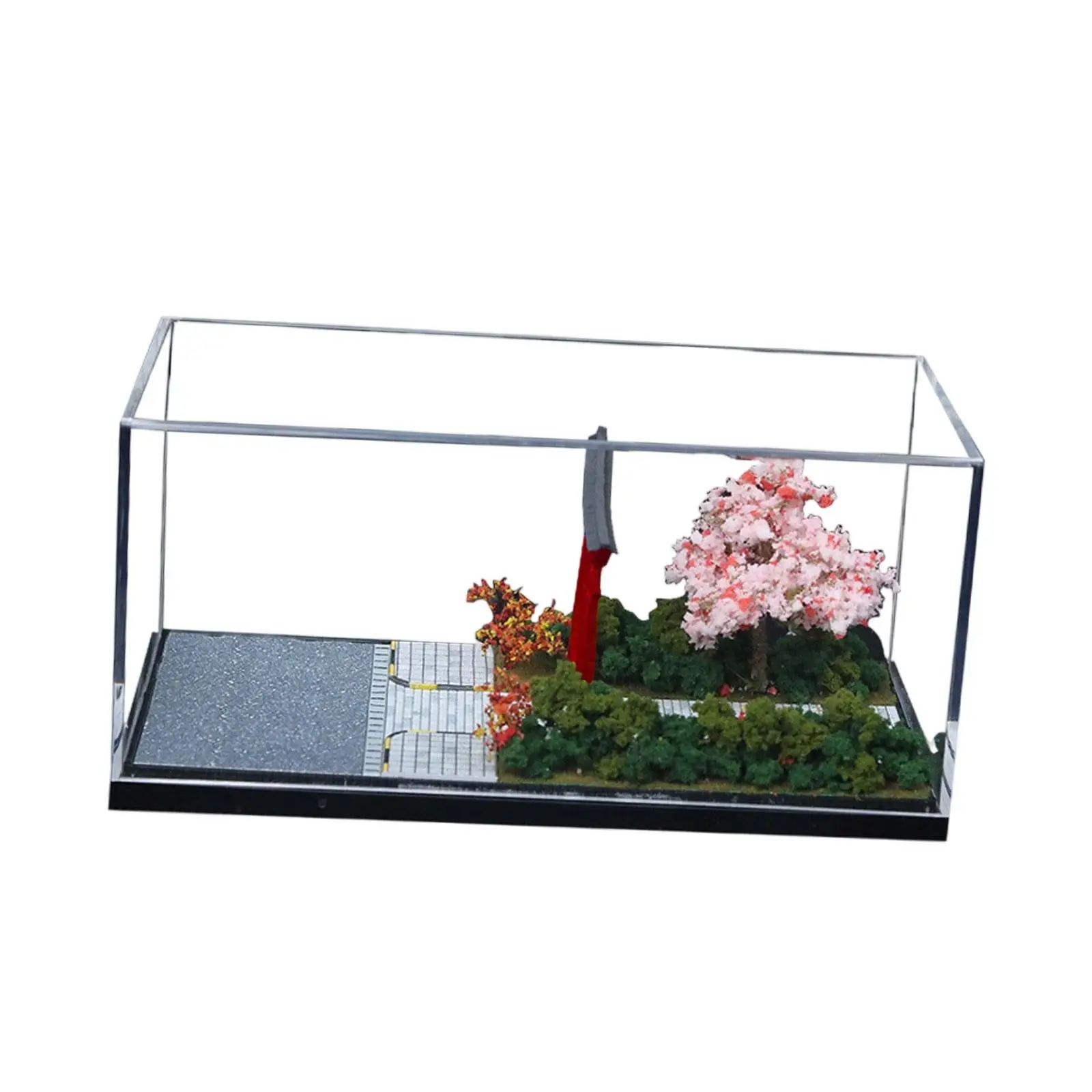 

1/64 Scale Parking Lot Simulation Decorative Scenery Model Building Background Mini Car Garage for Diecast Car Vehicle Scene Toy