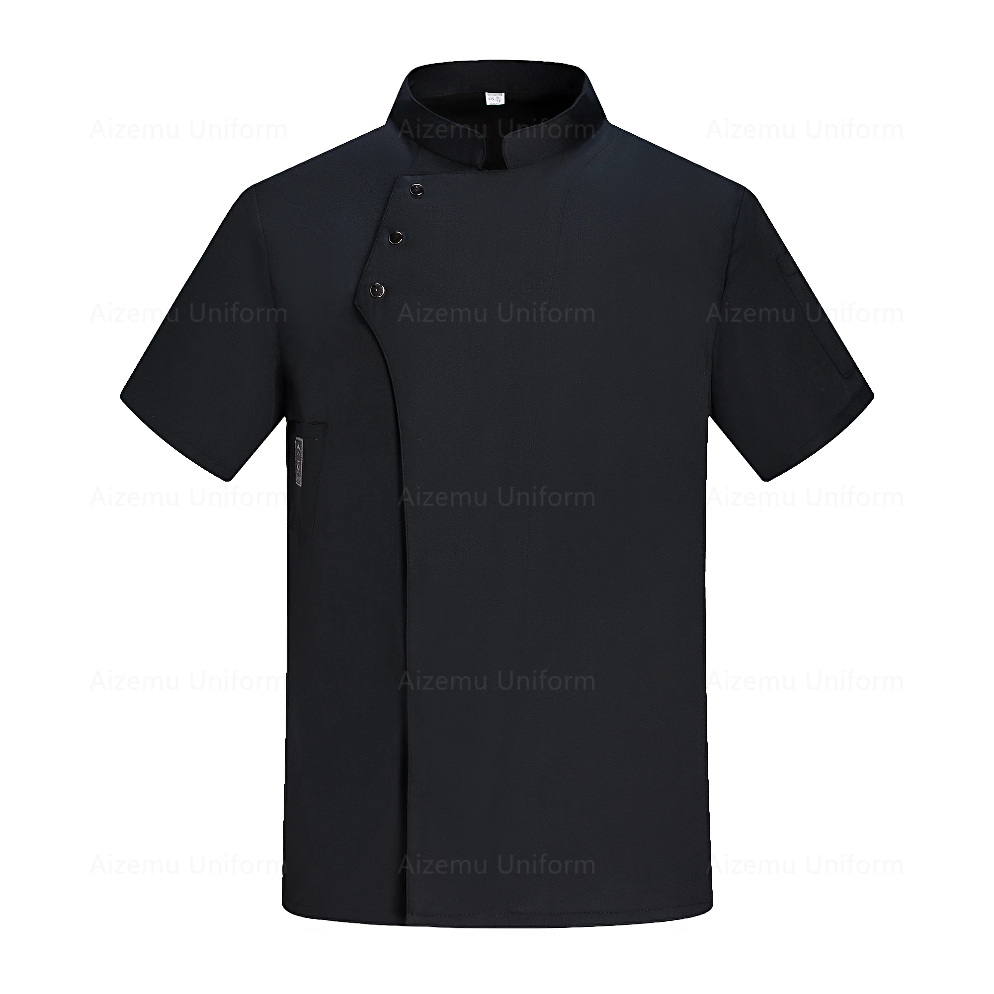 Płaszcz szefa kuchni Mundur szefa kuchni z krótkim rękawem i siateczką Gotowanie Pizzaiolo Top Restauracja Spodenki robocze Piekarnia Kawiarnia Kelner Kelnerka