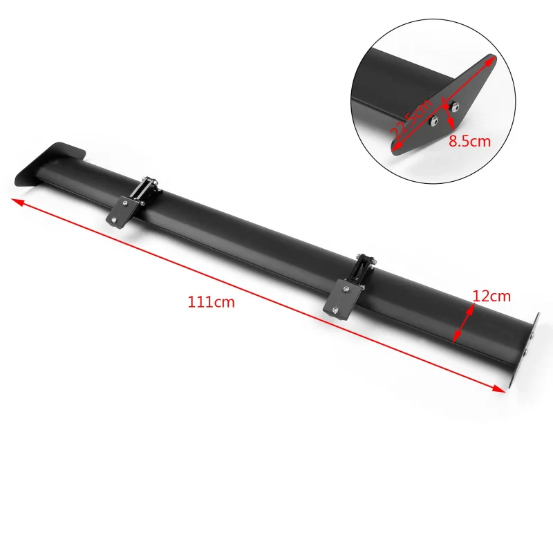 High Quality Black Aluminum Adjustable GT Style Rear Trunk Wing Spoiler Universal Racing Exterior Modification Accessories Fit F
