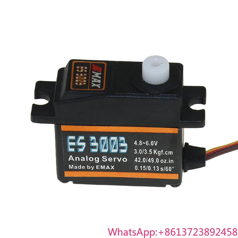 

EMAX 10Pcs/lot 17g Servo ES3003 Macro Analog Servo Plastic Gear for RC FPV Fixed Wing Airplane racing drone