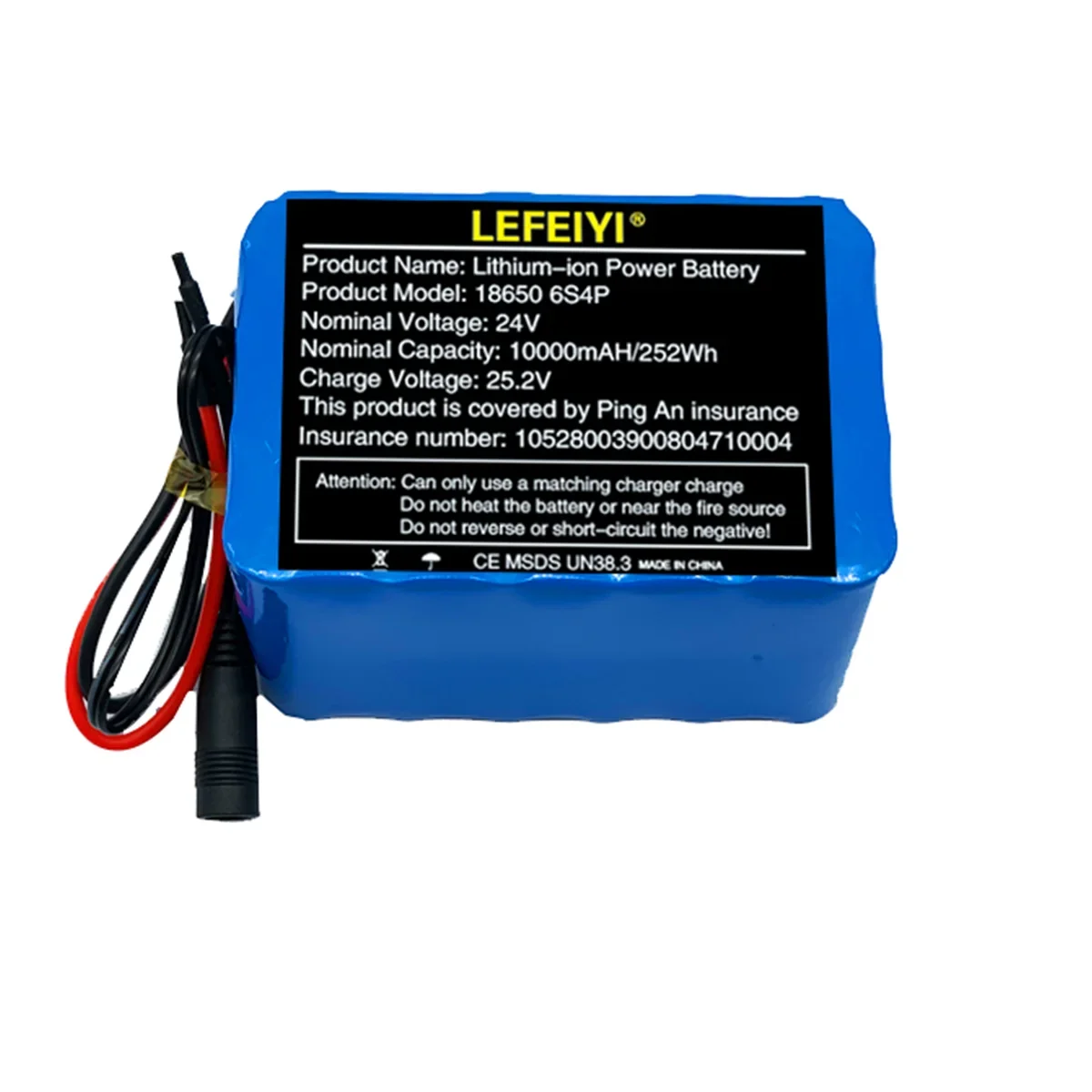 High Power Battery 24V 6s4p 10ah, High Power Battery 500W, BMS 25.2V 10000mAh Power Battery