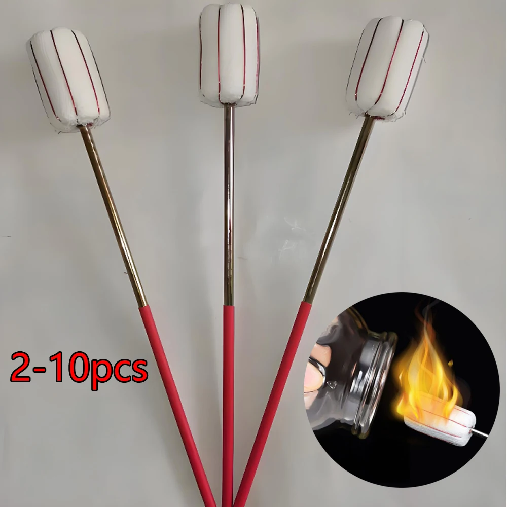 2-10PCS Cupping Ignition Rod Fire Cupping Torch Stick Reusable Stainless Steel for Home Beauty Salon Massage