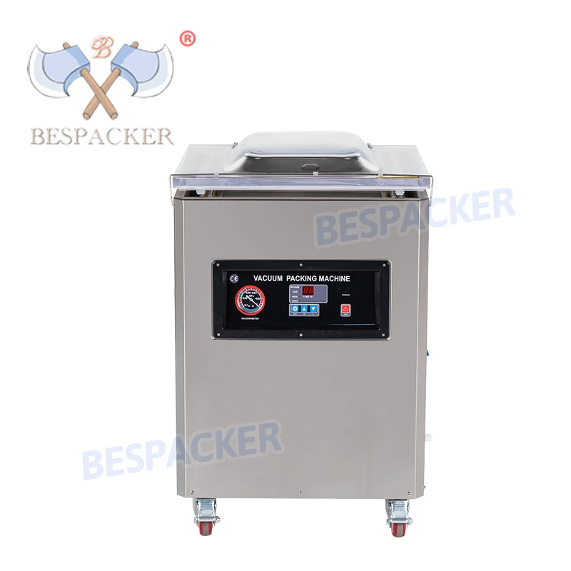 DZ-500 Automatic Vacuum Sealer Meat Chicken Seafood Fish Rice Brick Large Space Vacuum Packing Machine