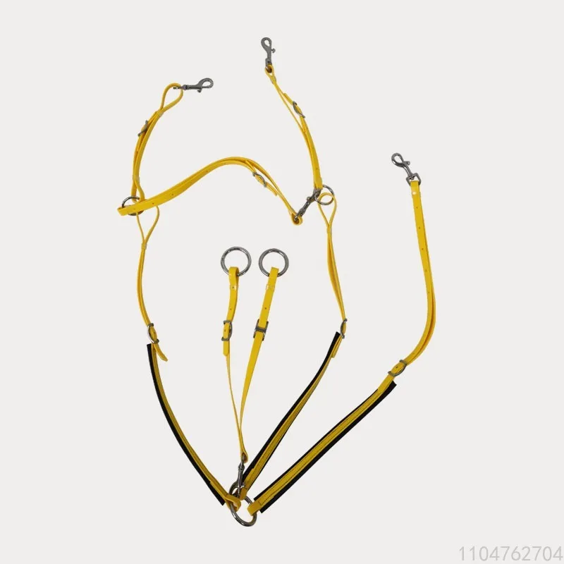 TPU 및 롤드 레더 내구성 말 가슴 보호대 - 삼각형 커버 안장 액세서리 승마 장비