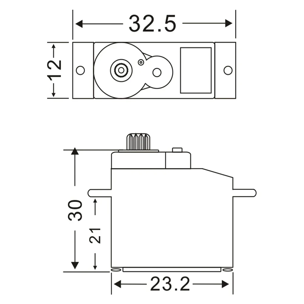 JX PDI-933MG Servo Digital de engranaje de Metal de alto par de 3,5 KG para 1/18 RC coche camión modelo helicóptero piezas de Robot Micro Servo RC