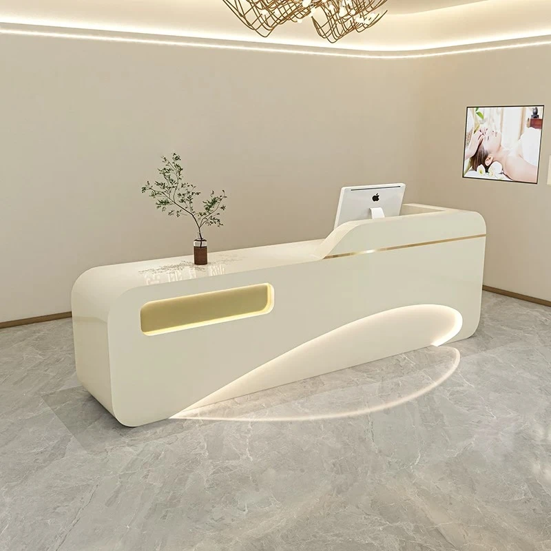 Modern Minimalist Beauty Salon Bar Nordic High-end Clothing Store Clinic Reception Desk Office Furniture Balcão Para Loja FYRD