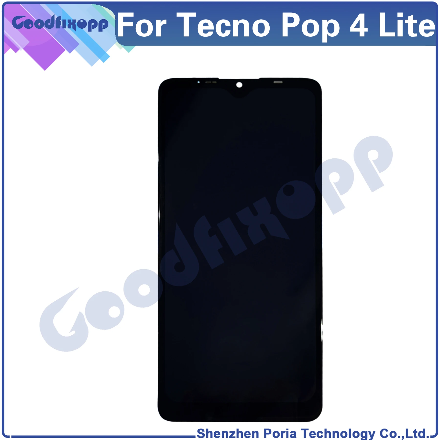 For Tecno Pop 4 Lite LTE BC1S Pop4Lite Pop4LTE LCD Display Touch Screen Digitizer Assembly Repair Parts Replacement