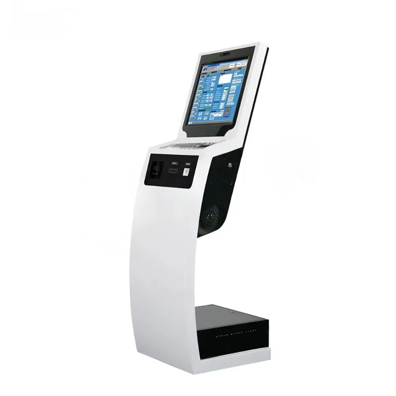 Electronic Queue Management System Touch Screen All in One Kiosk Self-Service Queueing Machine for Check-in Queue Ticketing