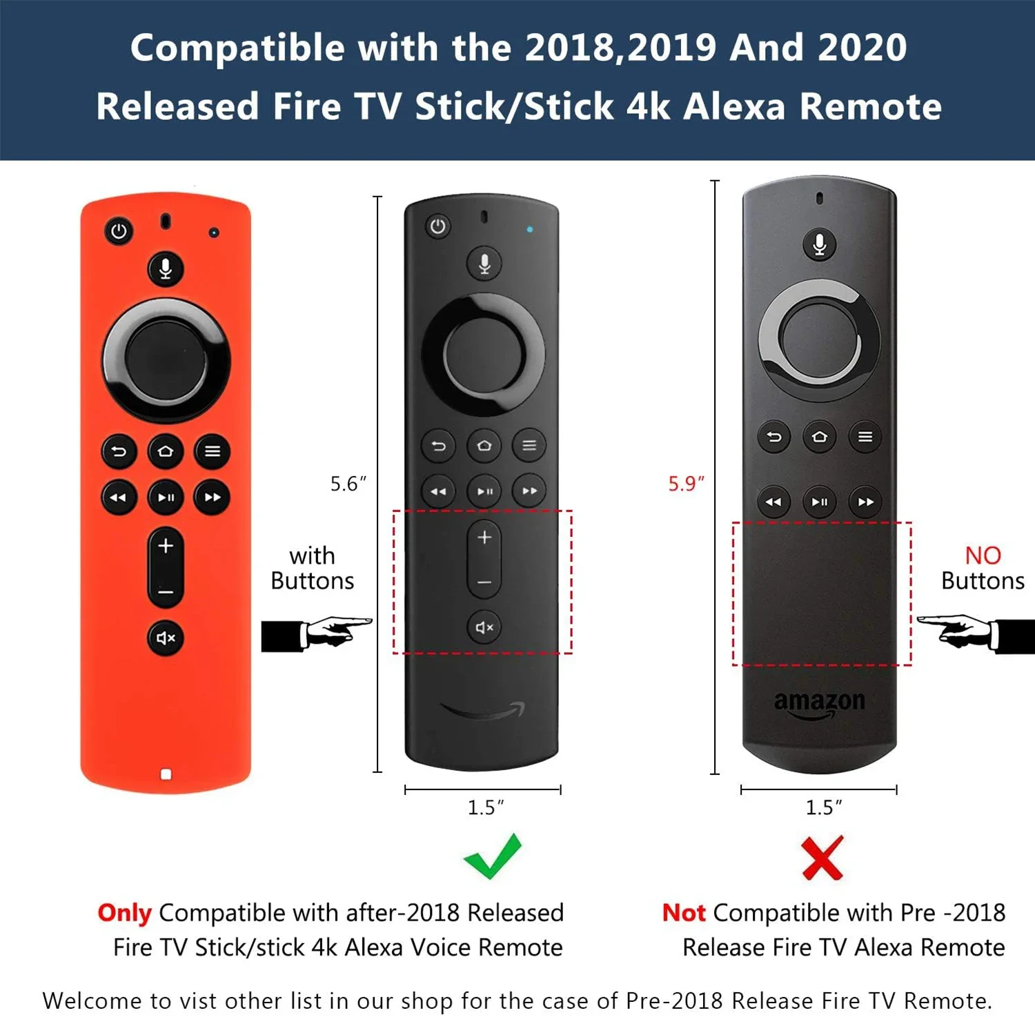 Suitable for Fire TV Stick 4K TV Stick 2GEN Remote Silicone Case Protective Cover Skin Firestick Remote Cover Glow in the Dark image 2