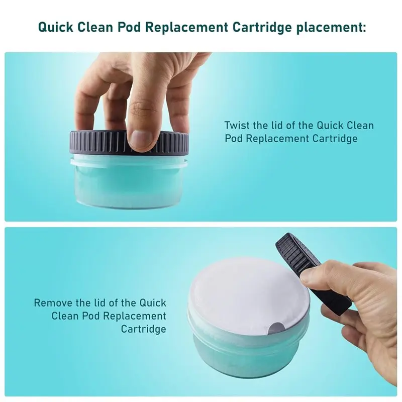 A66Z For S5000 S7000 S9000 S9000 Electric Shaver Replacement Refills- 1 Set Of 4 Quick Clean Pod Cartridge Units