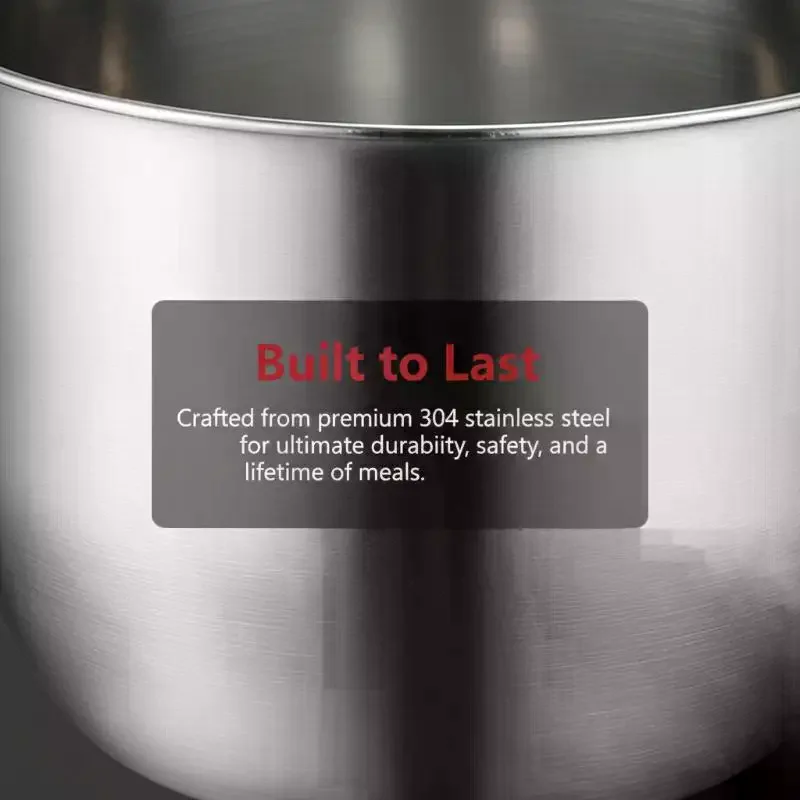 Safe Meals For Kids! Stainless Steel Children's Anti-Scald Bowl, Single Ear Noodle Soup Cup & Elementary School Dining Bowl