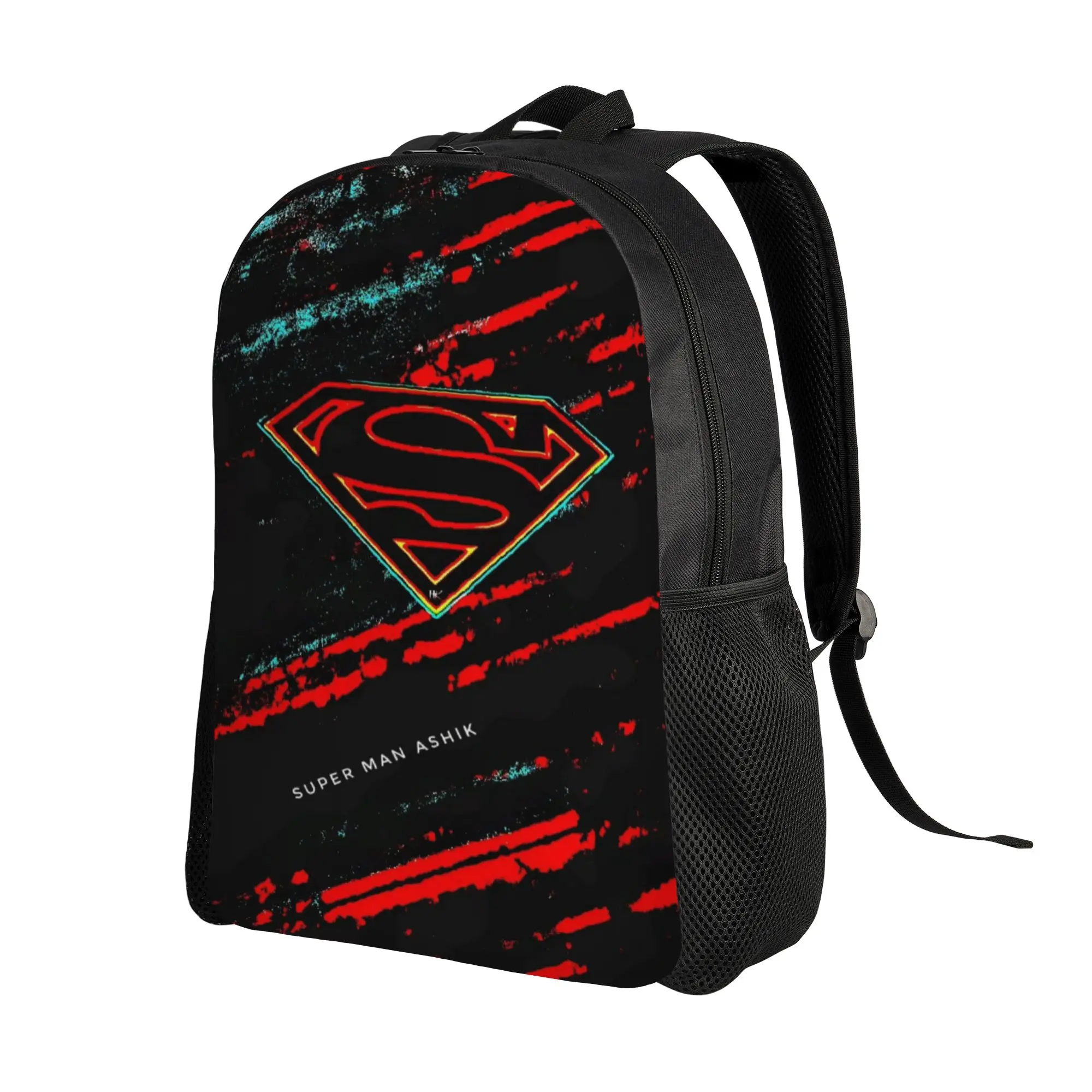Book Pack Back to school season Grunge Style Superman Symbol  Kawaii Backpack