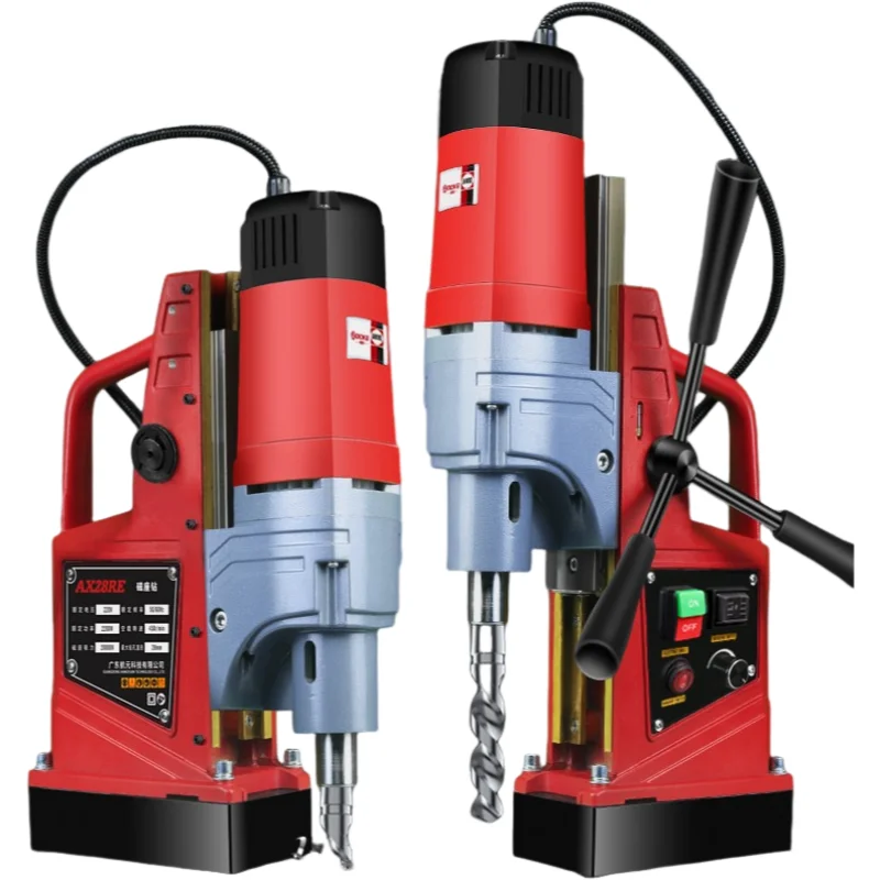 Kotumy 220V Electric Magnetic Base Drill, Industrial‑Grade Mini Bench Drill for Stable Metal Hole Drilling