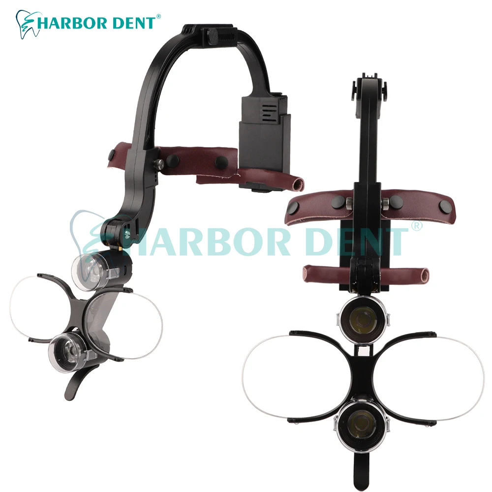 

Dental Surgical Headlight Dentisit LED Head Light 2.5X 3.5X Lamp Magnification Binocular Loupes For Lab Equipment