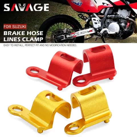 Abrazadera de guía de líneas de manguera de freno para SUZUKI DRZ 400 DR-Z 250 400E 400S 400SM DR 650SE RM 125 RM-Z 450 cubierta de accesorios de motocicleta