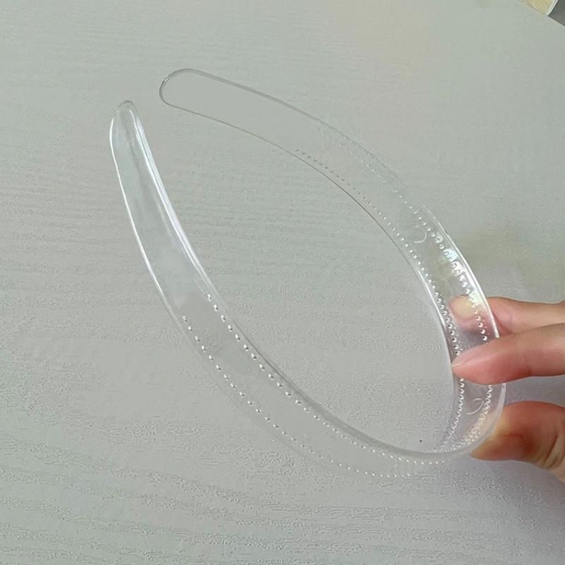 3 Stück 8 mm/12 mm/20 mm durchsichtige Kunststoff-Stirnbänder mit Zähnen, schlichte transparente Haarbänder für DIY-Frauen-Haar-Accessoires, rohe Haarreifen – Detail 10