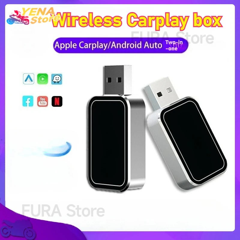 

New mini Carplay Android Auto AI box features wire-to-wireless conversion, plug-and-play quick connection and car compatibility